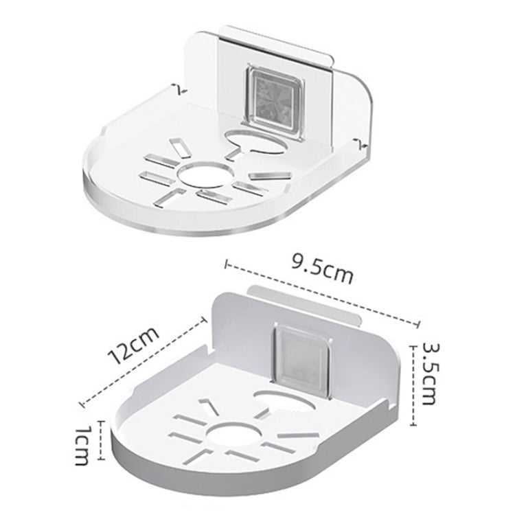 Traceless Wall Mounted Camera Bracket Home No-Punch Surveillance Rack Router Shelf, Transparent Traceless Wall Mounted Camera Bracket Home No-Punch Surveillance Rack Router Shelf, Transparent